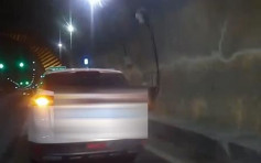 江西男隧道内停车与女伴「人与人连结」 被交通警揭发罚款