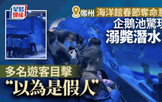 郑州海洋馆潜水员离奇溺毙无人理    游客：以为是假人