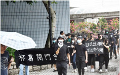 【修例风波】蒙面城大生校内游行 促校长公开对话谴责警暴