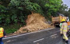 爆水管致山泥倾泻 山顶道解封