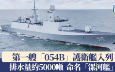 解放軍「下餃子」︱「漯河艦」入列  自主研製首艘「054B型」護衛艦