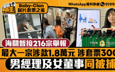 星岛申诉王｜Baby-Clan尿片套票之乱  海关暂接216宗举报 二人被捕