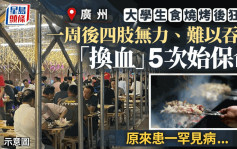 廣州大學生BBQ搞到要「換血」5次保命  原來是這個罕有病