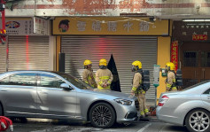 深水埗糖水店閉門失火冒煙 消防破門救熄