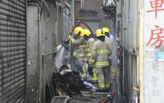 銅鑼灣街頭火燒後巷 消防趕至開喉灌救