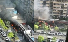 江苏徐州烧烤店煤气泄漏发生爆炸 1人受伤送院