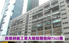 最新工商铺放盘│香港纱厂工业大厦低层意向7340万