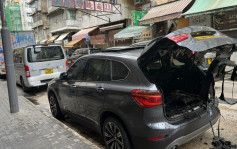九龍城私家車離奇自焚  消防將火救熄