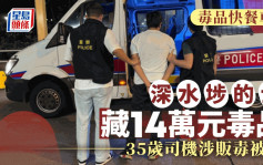 深水埗的士变身毒品快餐车 警拘司机涉贩毒检值14万毒品