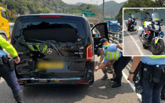 屯門公路疑遭兩警電單車撞 輕型貨車司機入稟區院索償