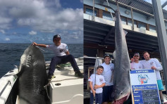 捕獲314公斤虎鯊 澳洲8歲男童刷新世界紀錄　