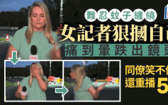 直播遇烦人蚊子停脸上  女记者「给自己1巴掌」打出镜头外