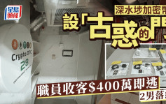 深水埗加密貨幣店設局騙財 職員收400萬入「古惑的門」逃遁 警拘2人