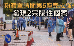 粉嶺牽晴間第6座完成強檢 發現2宗陽性個案1人違強檢令