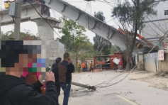 福州建筑中桥梁倒塌 压扁房屋致2死4伤