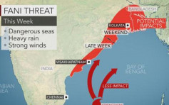 熱帶氣旋「法尼」逼近印度東岸 近 80 萬人疏散