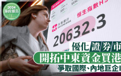 施政报告2024丨优化证券市场 开拓中东资金买港股 争取国际、内地巨企IPO 深化「互联互通」 丰富离岸人币业务