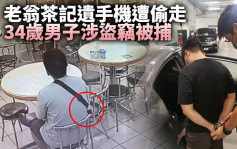 老翁茶记遭偷走载有孙仔成长片段手机 警拘34岁男子寻回失物