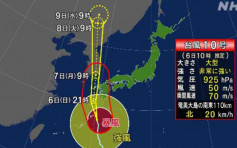 超强台风「海神」或今晚登陆鹿儿岛 冲绳至少2780户停电