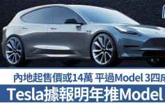 Tesla Model Q平價電動車據報明年推出 內地起售價或14萬 平過Model 3四成