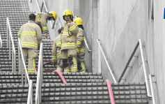 藍田滙景廣場冷氣機房火警傳爆炸聲 疑電線短路消防救熄