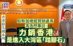 香港搶先機系列一｜駐新加坡經貿辦處長馮浩然專訪 : 力銷香港是進入大灣區「踏腳石」