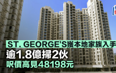 ST. GEORGE\'S獲本地家族入手 逾1.8億掃2伙 呎價高見48198元