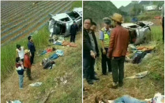 贵州客货车堕麦田学生5死3伤 　疑运管所追赶肇祸