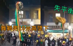 台北清水祖師出巡活動 男子舞獅10米高墜下嚇煞街坊