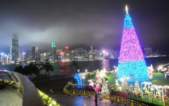 旅发局启动「香港缤纷冬日巡礼」 6层高圣证树西九亮灯