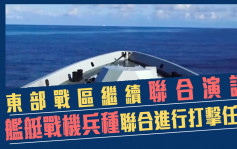 台海演習｜東部戰區繼續聯合演訓 艦艇戰機兵種聯合進行打擊任務