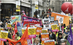 倫敦「黃色背心」示威 要求文翠珊下台