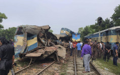 孟加拉两列火车迎头相撞 疑无跟讯号行驶​致16人死