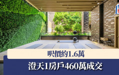 澄天1房戶460萬成交 呎價約1.6萬