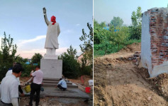毛泽东雕像落成前夕被盗 山东毛粉强烈谴责