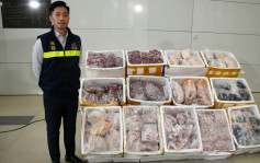 香港内地海关联手打击走私冻肉 检1200公斤货拘5人