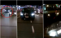 【有片】铜锣湾「寻仇」式追撞　吓坏的士私家车