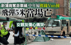 新蒲岗中年妇捱绿Van撞 飞弹5米死亡 75岁司机涉危驾被捕