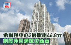 租賃市況｜希爾頓中心2房呎租46.8元 創屋苑同類單位新高