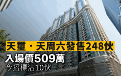 天玺．天周六发售248伙 入场价509万 今招标沽10伙