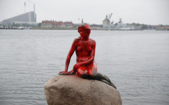 抗議捕鯨　丹麥小美人魚像遭潑紅漆