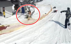 【有片】格魯吉亞滑雪場吊車失靈 最少8人受傷
