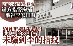 屠龙小队案│辩方指警方拘捕被告李家田前 从其他被告及摩星岭检获3把手枪上 无验出李的指纹