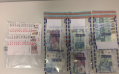 警捣九龙城街头非法赌档　拘6人检300元赌款