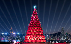 点燃喜悦烛光 分享馈赠喜乐 卡地亚圣诞树闪耀维港 传递佳节善念