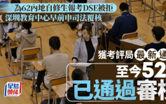 深圳教育中心為62內地自修生報考DSE被拒 獲考評局最新通知 至今52人通過審核