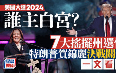 美國大選2024｜7大搖擺州選情   特朗普賀錦麗決戰關鍵一文看清