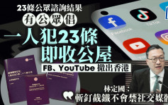 23条立法｜谘询期收「其他意见」倡FB、Youtube撤出香港 林定国：绝无意图禁制任何社交媒体