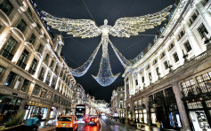 伦敦百万颗圣诞灯点亮 冀疫下推动经济
