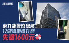 東九龍警察總部男更衣室遭爆竊 失逾1600元